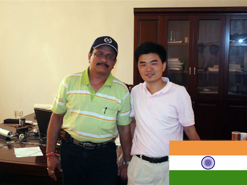 Welcome Mr.George visit our factory to inspect the CNC Pipe Bending Machine